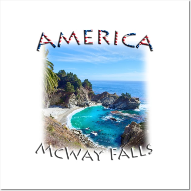 America - California - McWay Falls Wall Art by TouristMerch